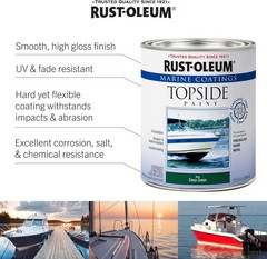 Rust-Oleum Marine Topside Paint- 1 Quart
