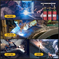 160A MIG Welder 110V/220V 6in1 Stick Gas/Gasless Flux Core Lift TIG US