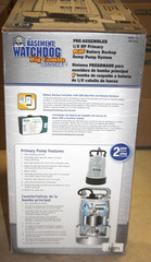 NEW BASEMENT WATCHDOG BW4000 1/2 HP Combination Submersible Sump Pump w Back Up