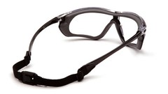 Pyramex Crossovr Safety Glass, Anti-Fog Lens w/ Rubber Gasket and Strap