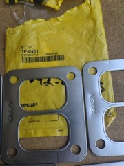 (5) Caterpillar CAT 1P-0451 Turbocharger Gasket 1P451, 1P0451 NOS Open Pack