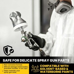 LAUCO Spray Gun Cleaner 14 oz, Pack of 6, High-Performance Paint Gun Cleaner