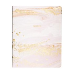 Eccolo 8×10 Pink Marble Hardcover Journal 256 Pages Lay Flat Design