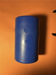 Lg LEAD VIAL PIG – Lead Lined Material Storage/Shipping Container – USED 2.15lbs