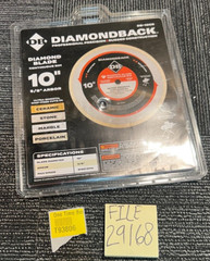 DIAMONDBACK DB-10CR Wet Cut Diamond Blade Concrete Continuous Rim 10-inch