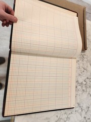 Vintage Boorum & Pease Record Rule Account Book Size 11”x14” 23-150 16-R