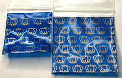 100 SMALL BAGGIES 2020 2″ X 2″ MINI Resealable POLY BAGS KING CROWN