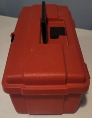 Flambeau 47202 Tool Box Plastic Red 14-1/2 In W X 7-1/2 In D X 5 In H