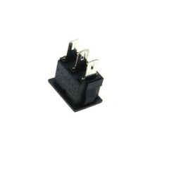 Mini Rocker Switch 3-PIN ON-OFF-ON SPDT 125VAC/6A 250VAC/3A Black 2/5/10 Pieces