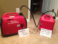 EXTENDED FUEL KIT for HONDA GENERATOR use your 5 G tank