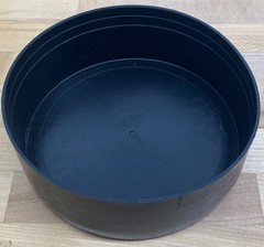 ( 100 ea. )ALLIANCE PLASTICS CLOSED END 6″ PIPE CAPS. RRC-6. POST CAP , PET BOWL