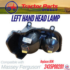 HEAD LAMP LH FOR MASSEY FERGUSON 2605 2615 2625 2635 2435P00201