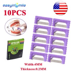 EASYINSMILE 10Pcs/Pk Orthodontic IPR Strip Reusable Strips Reduction Kit System
