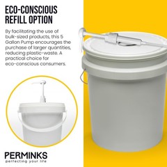 5 Gallon Pump Dispenser – Pump for 5 Gallon Bucket, Jug, Bottle, Large Contai…