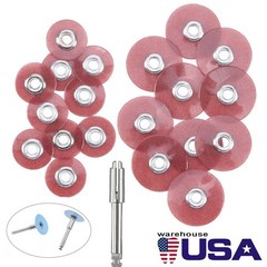 Dental Soflex Coarse Composite Finishing Polishing Discs 9.5/12.7mm/Mandrel
