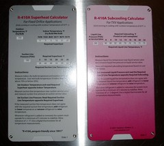 R410A Air Conditioning Superheat Subcooling Calculator