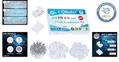 JST PH 2.0mm Pitch 4-Pin Connector Kit: Male/Female with Crimp Terminals