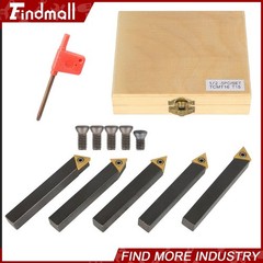 Findmall 5Pcs 1/2″ Indexable Carbide Insert Turning Tooling Bit Holder For Lathe