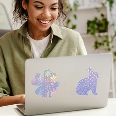 12x8in Printable Holographic Sticker Paper 12 Sheets Reptile Pattern