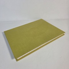 Vintage Federal Supply Service Record Book Set Of 2 Green Cloth Ruled Paper