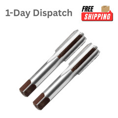Litoexpe 2 Pcs M12 x 1.0 Metric Hand Tap Right Hand HSS Threading Tool