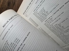 Cockshutt 12 Grain Drill Parts Repair List Manual