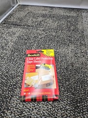(QTY 100) Scotch 822-P Clear Label Protection Tape Sheets 4 in x 6 in