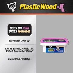 DAP 541 Series 00541 1/2pt Natural Plastic Wood-X w/Drydex, 1/2 Pint