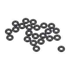 100pcs 4x2x1mm Nitrile Rubber O-Rings Metric Sealing Gaskets, Black