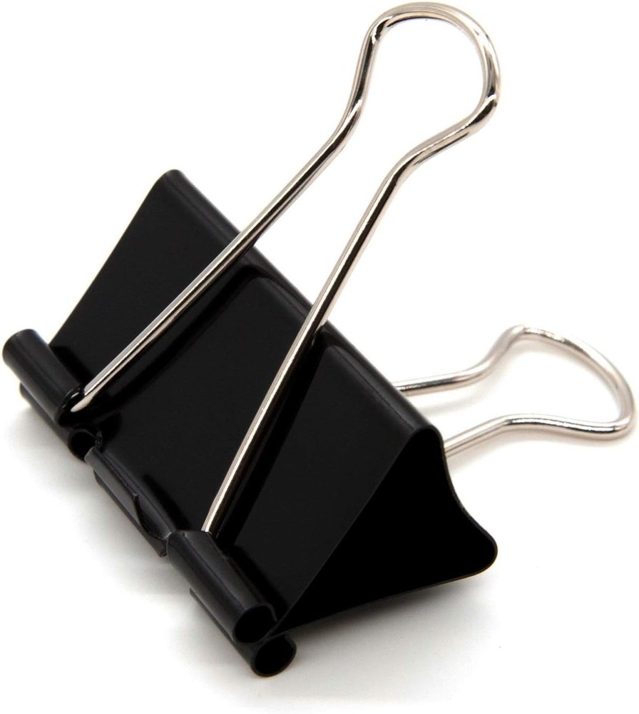 Large Binder Clips 1.6-Inch (24 Pack), Big Paper Clamps Clips for Office