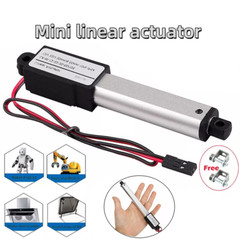 DC 12V Small Mini Micro Linear Actuator 0.4″ 0.8″ 1.2″ 2″ 4″ 6″ 8″Stroke TV lift