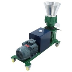 220V Farm Feed Granulator 8mm Plate Feed Pellet Mill Machine 4Roller 150-200KG/h