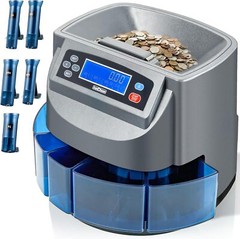 USD Coin Sorter Coin Counter Wrapper and Roller 270 Coins/min LCD Display
