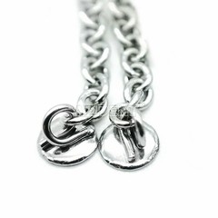 AZDENT Dental Orthodontic Traction Button Chain Round Silver/Gold Plated