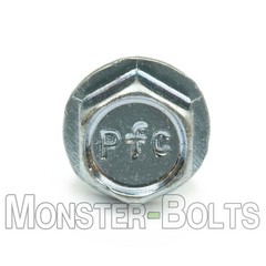 #14 Zinc Tek Screws, Indent Hex Washer Head Unslotted, Self-Drilling Sheet Metal