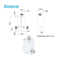 30 KHz to 18 GHz SMA Bias Tee Rated to 500 mA And 50 Volts DC