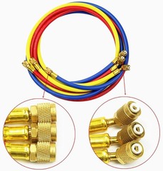 AC Charging Hose Tube, 72″ HVAC Gauges Hoses Refrigerant Charging Hose for R1…