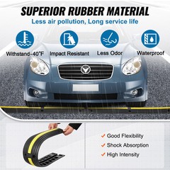 VEVOR 4 PCs 39” Cable Protector Ramp 18000 lbs Speed Bump Floor Cable Protector
