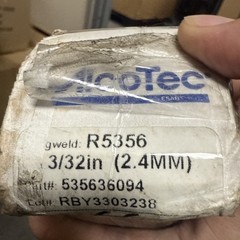 Qty =10lbs: Alcotec R5356 TIG Rod – 3/32 in – 36 in 535636094