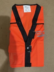 CPKC Employee issued PPE Hi-Visibility Orange Vest Size Large Reg. branded logo