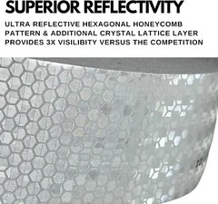 Conspicuity Tape DOT-C2 Approved Reflective Tape Trailer White 2”x150’ -1 Roll