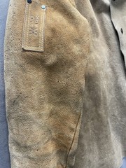 Vintage Weldmark Cowhide Leather Welding Jacket Brown Size L Back Buckle