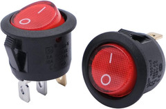 Mxuteuk 110V/120V Rocker Switch Illuminated Snap-In Toggle Power On-Off Switch
