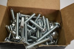 Zinc Plated A307 Steel Coarse Thread Carriage Bolts CBS-313 2″ x 1/4″ 100 Pack