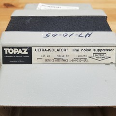 Topaz 91091-21 Ultra-Isolator Line Noise Suppresor, .001pf Capacitance, 120/240V