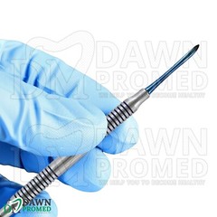 Periosteal Elevator Molt # 9 Blue Titanium Coated Double Ended Dental German Gr
