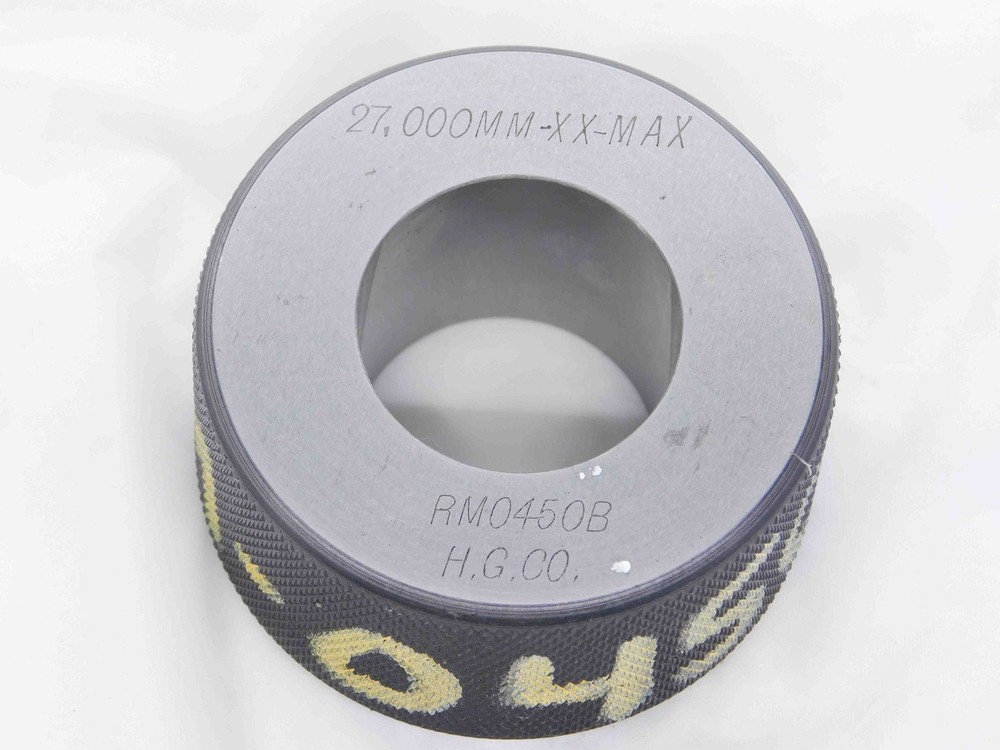 27.000 CLASS XX MASTER PLAIN BORE RING GAGE ONSIZE 27 mm 1.0630 27.00 CHECK