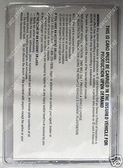 Auto Insurance Registration ID Card Holders Clear-Plastic Front Double Pocket
