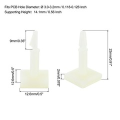120 Pcs Adhesive PCB Spacer for Height 0.56″ Fits PCB Hole Dia 3mm to 3.2mm