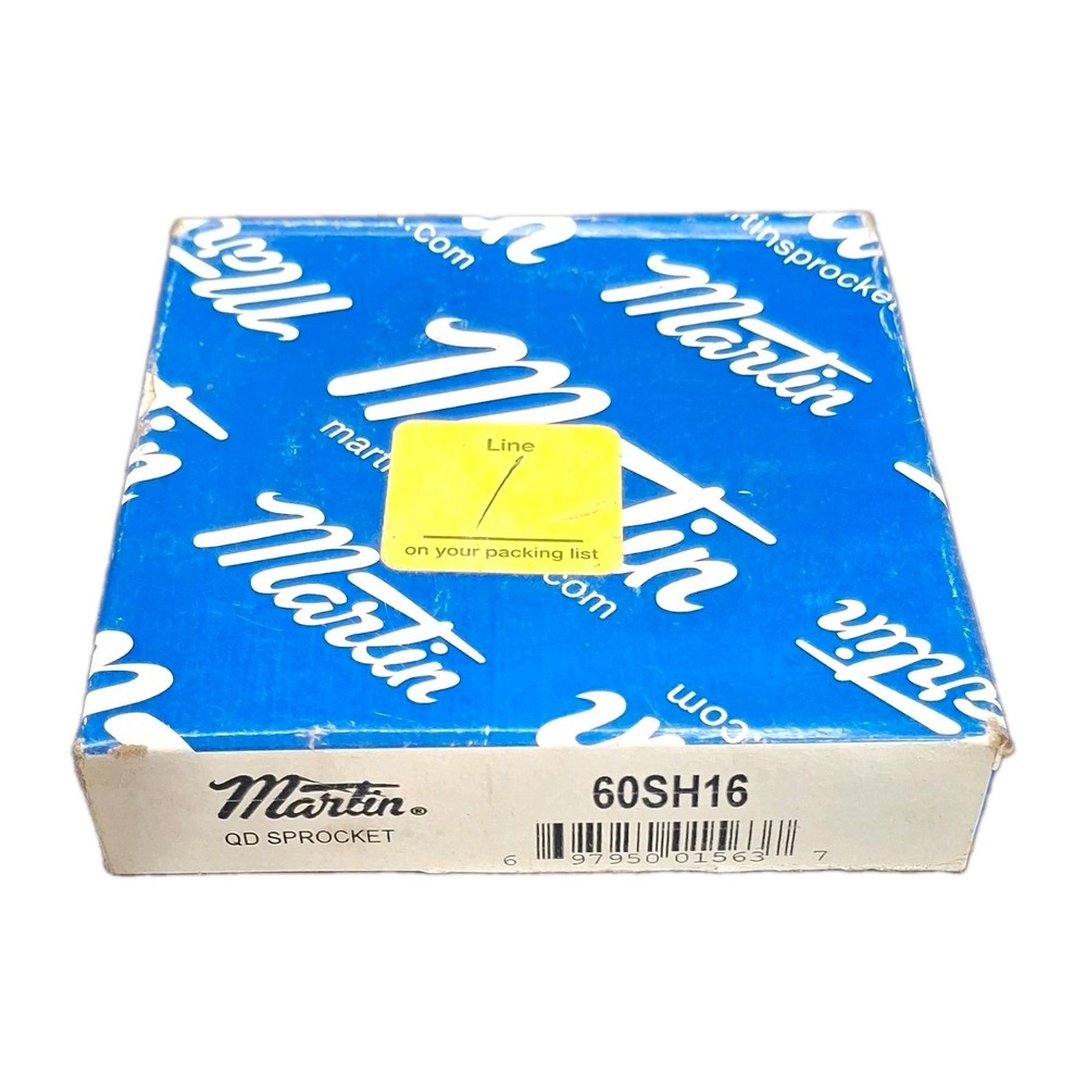 Martin 60SH16 QD Tapered Bore Roller Chain Sprocket No 60 Chain 16 Teeth New